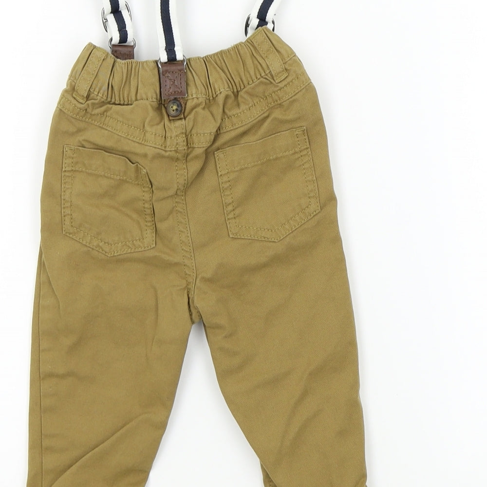 F&F Baby Brown Capri Trousers Size 36 Months - Braces Included