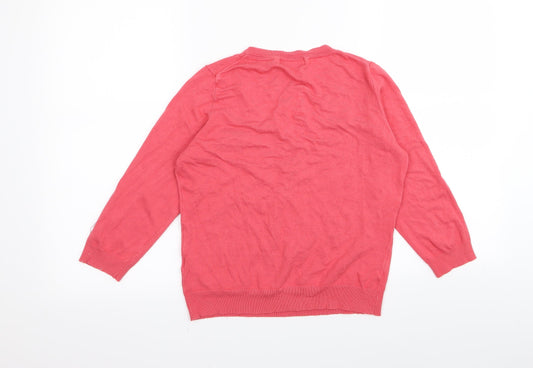 M&S Womens Pink Pullover Jumper Size 14