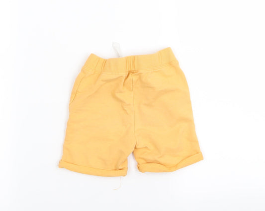 Preworn Boys Orange Capri Trousers Size 12-18 Months - shorts