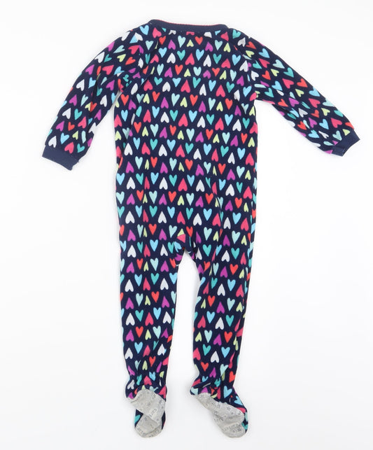 Carter's Girls Blue Geometric Top One Piece Size 2 Years