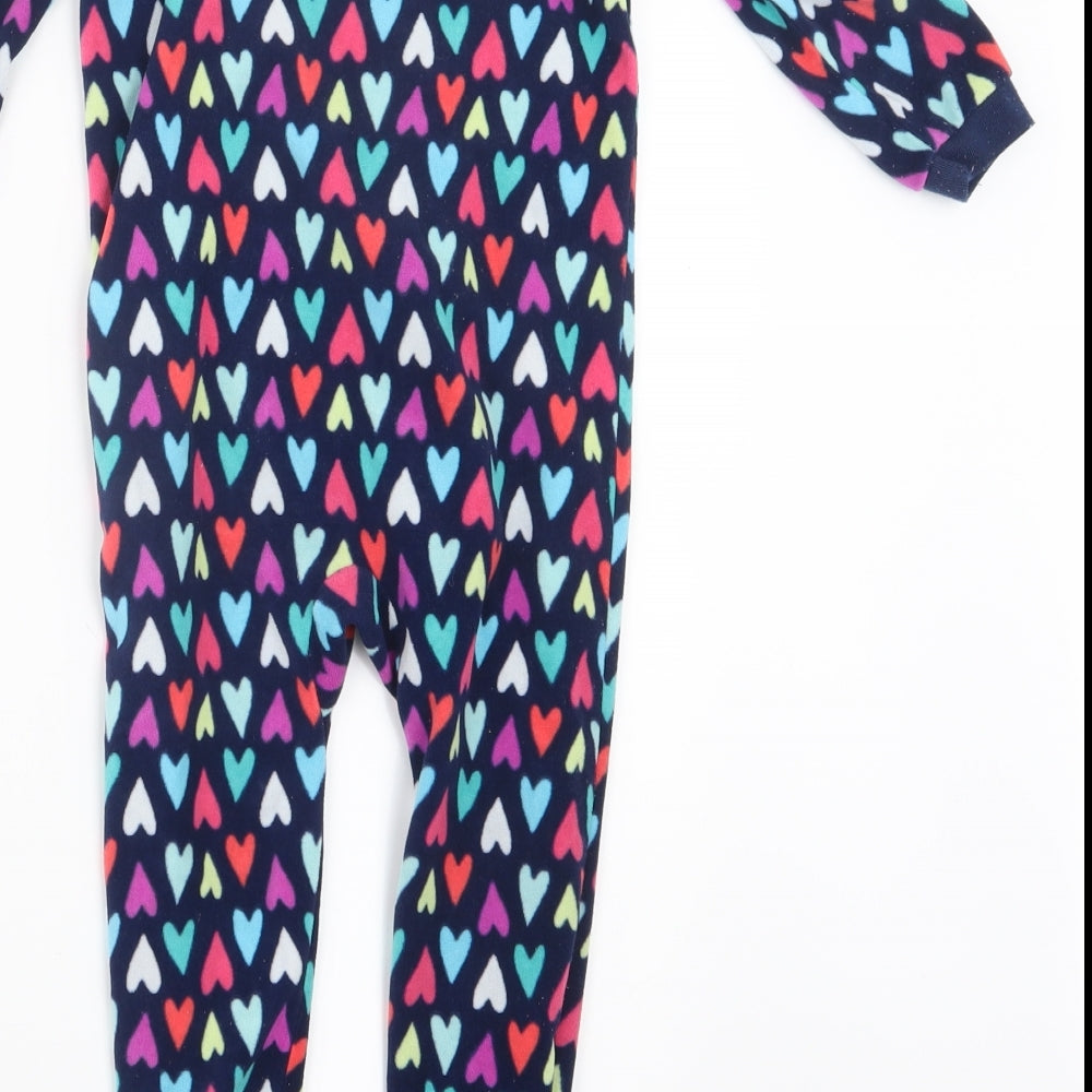Carter's Girls Blue Geometric Top One Piece Size 2 Years