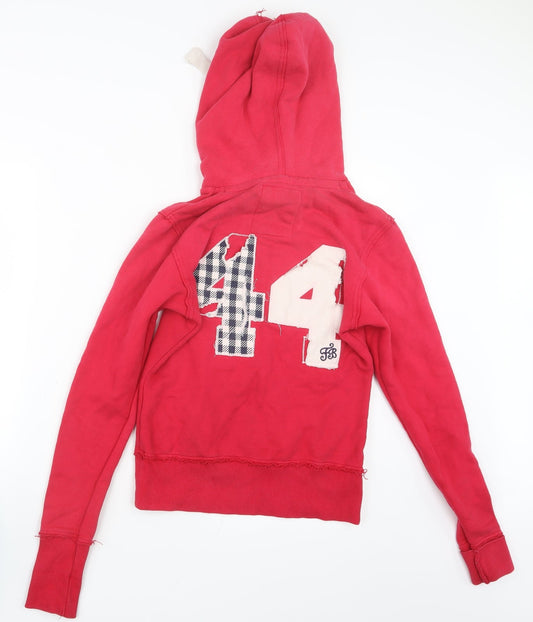 Fred in Boston Womens Pink Pullover Hoodie Size XS