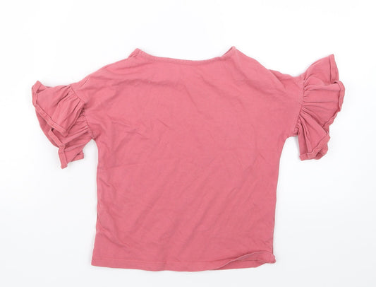 Outfit Girls Pink Basic T-Shirt Size 6 Years
