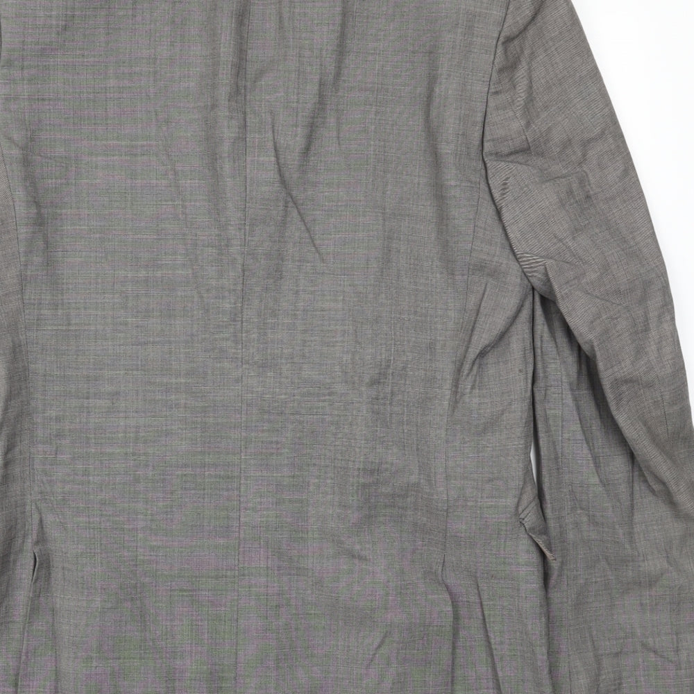 Preworn Mens Grey Jacket Blazer Size 40