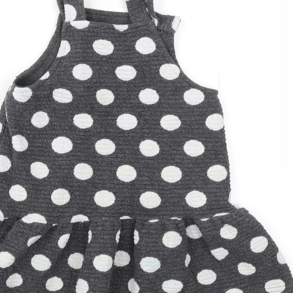 George Girls Grey Polka Dot Fit & Flare Size 2 Years