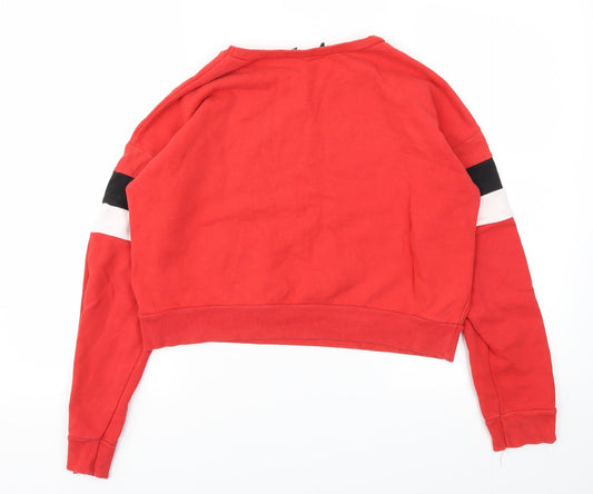 New Look Womens Red Pullover Jumper Size 10