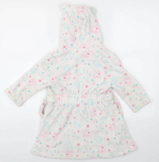 George Girls White Animal Print Top Gown Size 2-3 Years