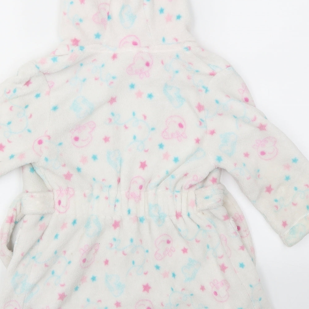 George Girls White Animal Print Top Gown Size 2-3 Years