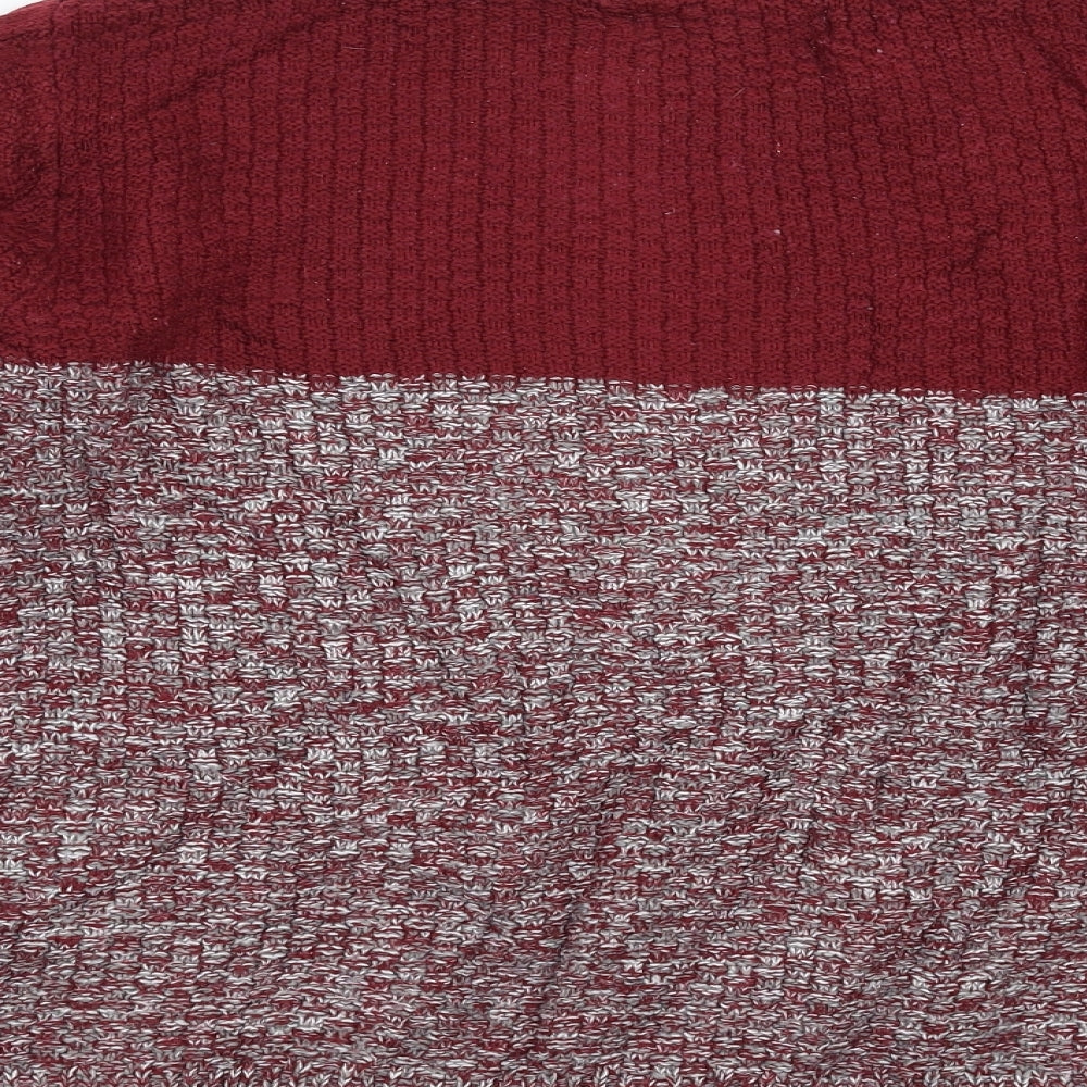 River Island Mens Red Pullover Jumper Size M