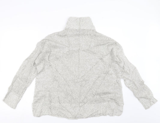 New Look Womens Grey Pullover Jumper Size L