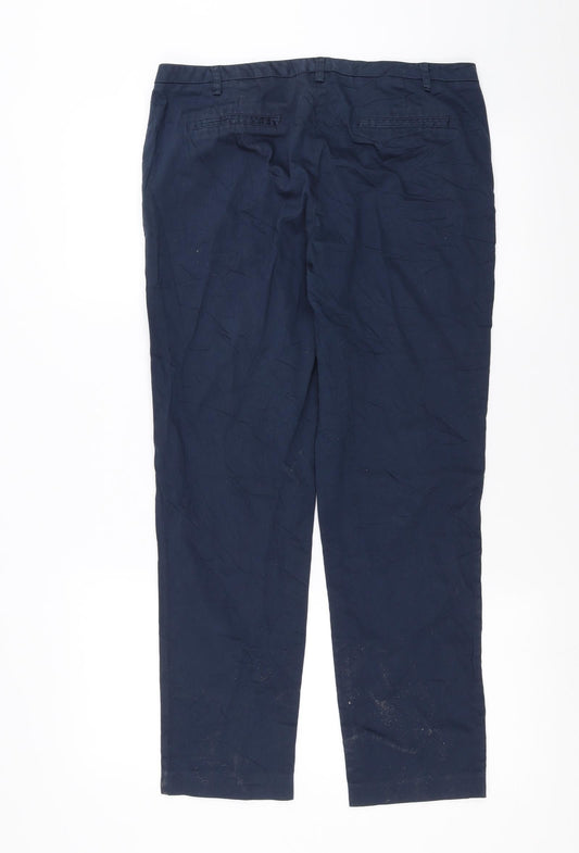 La Redoute Womens Blue Trousers Size 14 L26 in