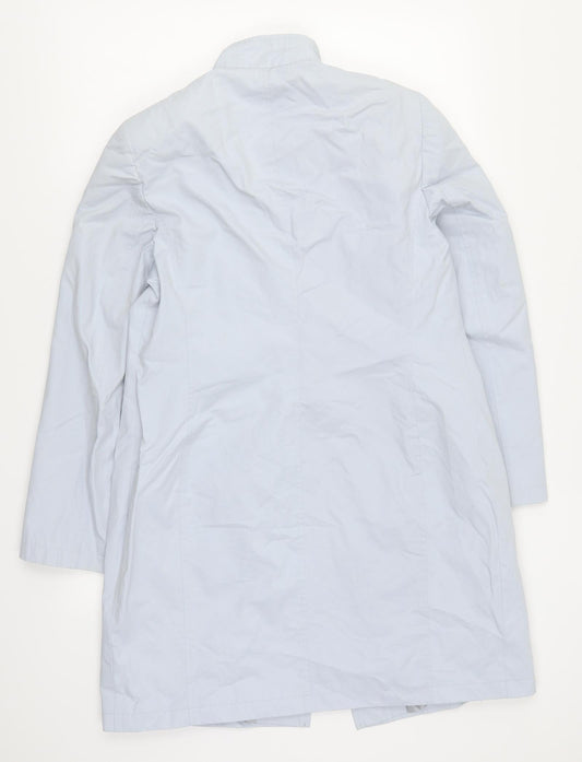 George Womens Blue Overcoat Coat Size 10