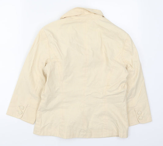 NEXT Womens Beige Jacket Size 12