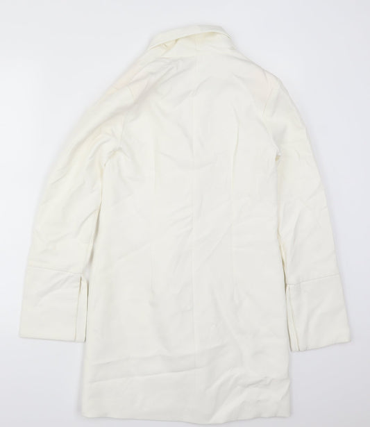 Missguided Womens White Jacket Blazer Size 6