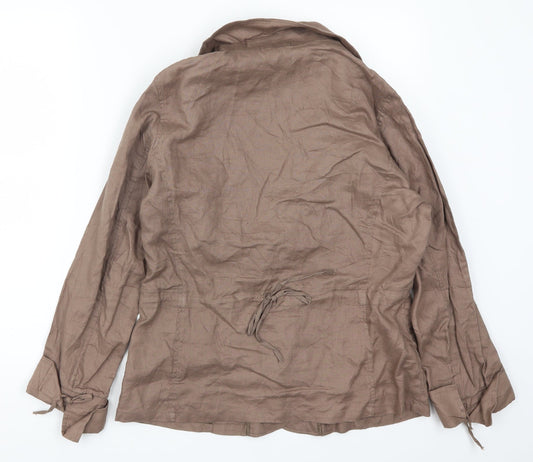 Queenspark Womens Brown Jacket Size 12