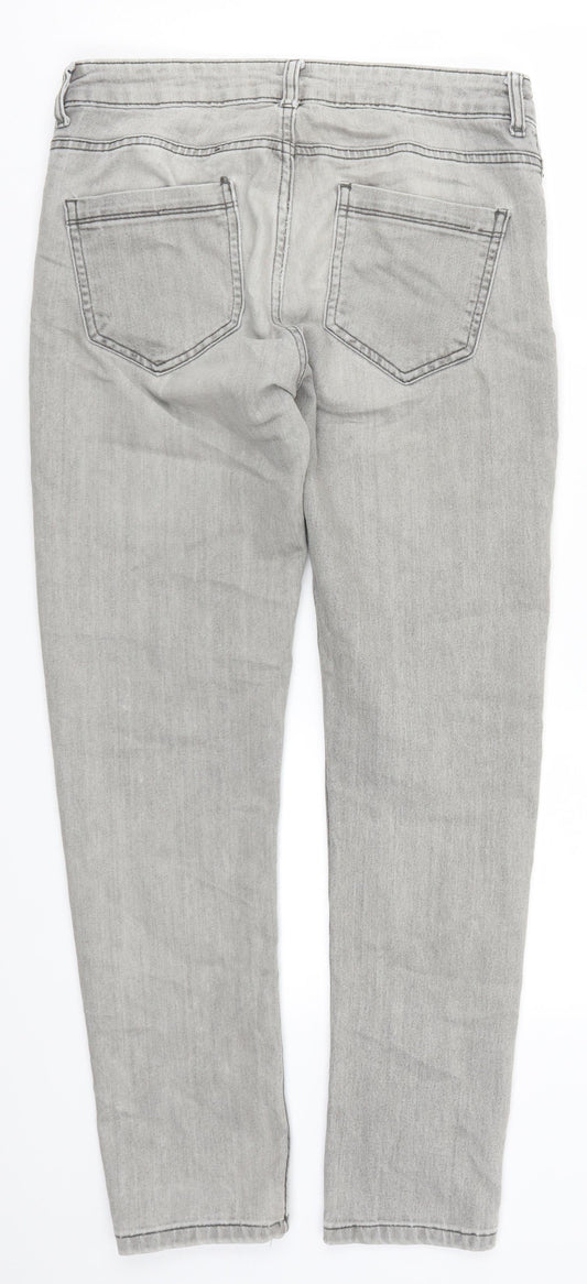 Denim Co Womens Grey Denim Skinny Jeans Size 30 L30 in