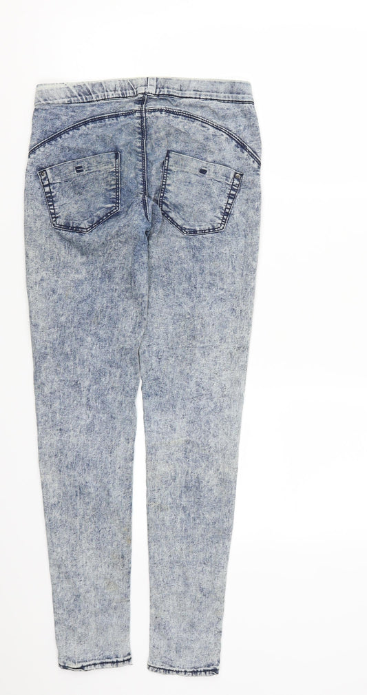 Denim Co Womens Blue Denim Jegging Jeans Size 6 L28 in - Acid Wash