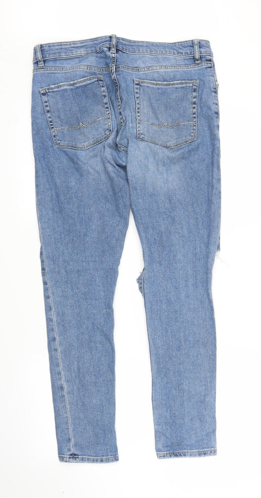 ASOS Womens Blue Denim Skinny Jeans Size 33 in L30 in