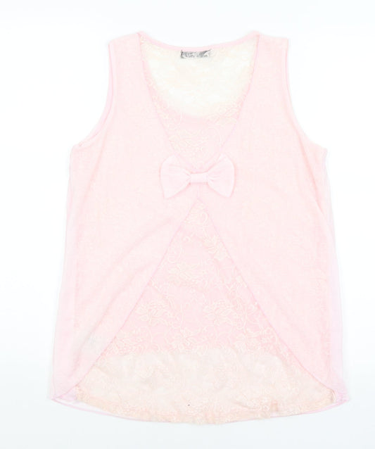 Quiz Womens Pink Basic Tank Size M