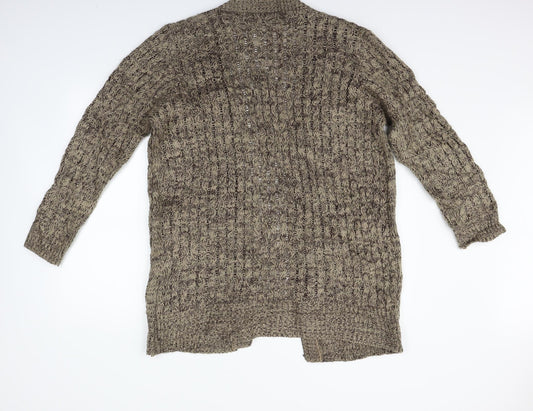 Pure Moda Womens Brown Cardigan Jumper Size L