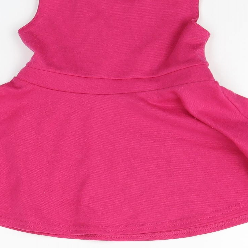 M&Co Girls Pink Fit & Flare Size 12-18 Months