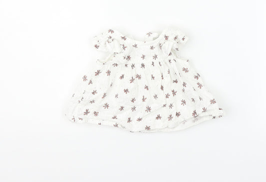 Primark Girls White Fair Isle Fit & Flare Size 3-6 Months