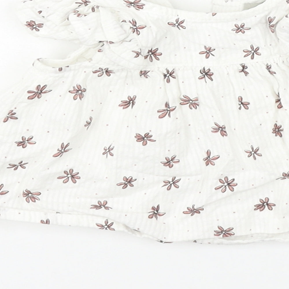 Primark Girls White Fair Isle Fit & Flare Size 3-6 Months