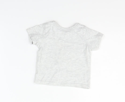 George Boys Grey Basic T-Shirt Size 0-3 Months