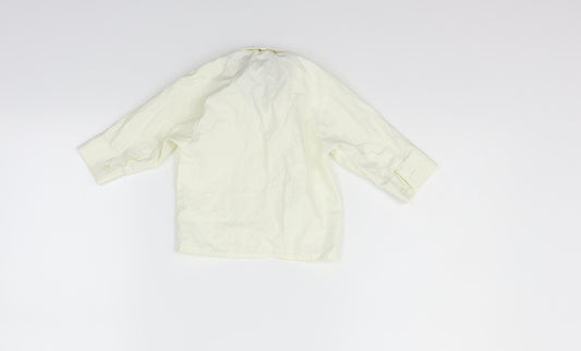 vikaki Boys White Basic Button-Up Size 3-6 Months