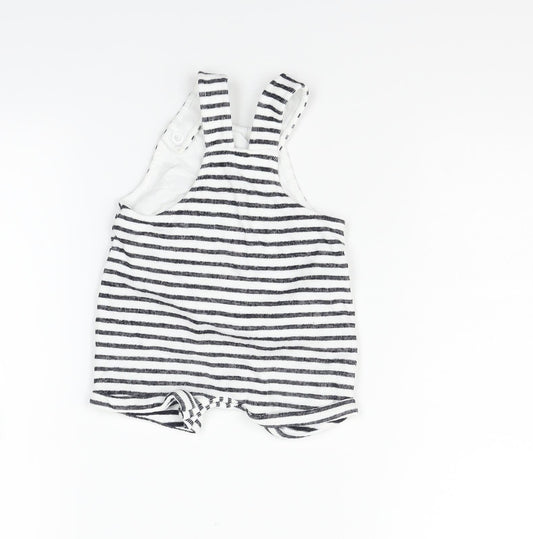 Little Nutmeg Boys White Striped Babygrow One-Piece Size 0-3 Months