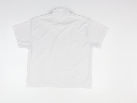 shotbowl Womens White Basic Polo Size 2XL