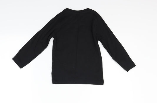 Matalan Girls Black Basic Polo Size 4 Years - santa