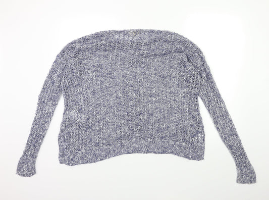 Hollister Womens Blue  Knit Pullover Jumper Size XS