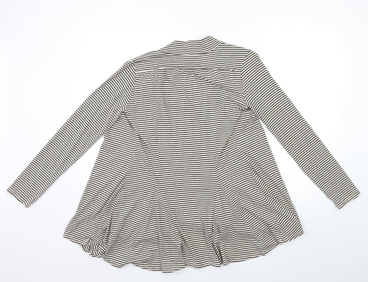 CMD Womens Beige Striped Cardigan Jumper Size 10