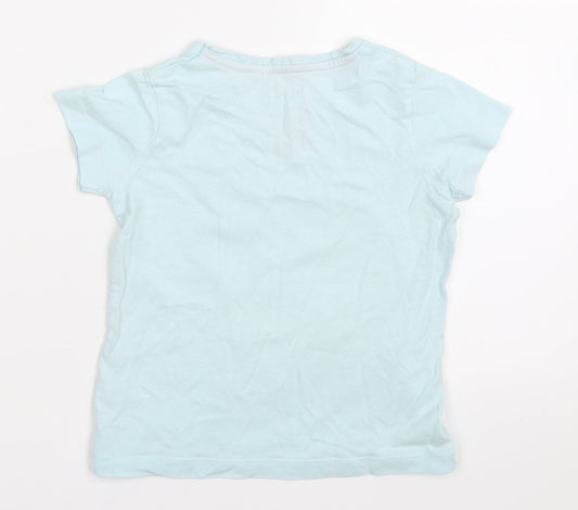TU Girls Blue Solid Top Pyjama Top Size 2-3 Years