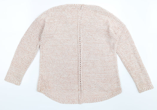 Marks and Spencer Womens Orange Pullover Jumper Size 16