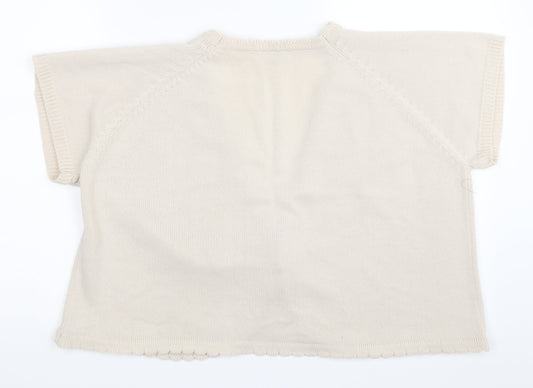 Being Casual Womens Beige Cardigan Jumper Size 20