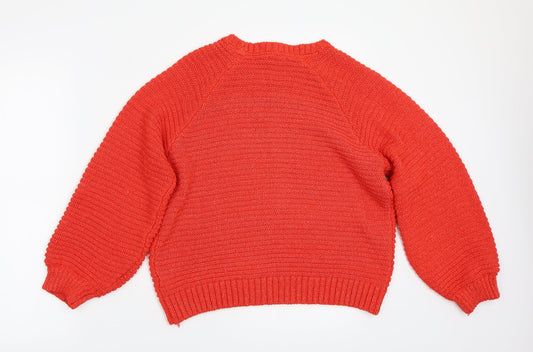 Falmer Heritage Womens Orange Pullover Jumper Size L