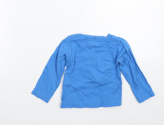 Early days Boys Blue Basic T-Shirt Size 12-18 Months