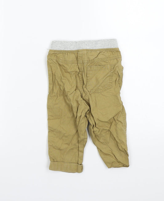NEXT Girls Beige Cargo Trousers Size 9-12 Months