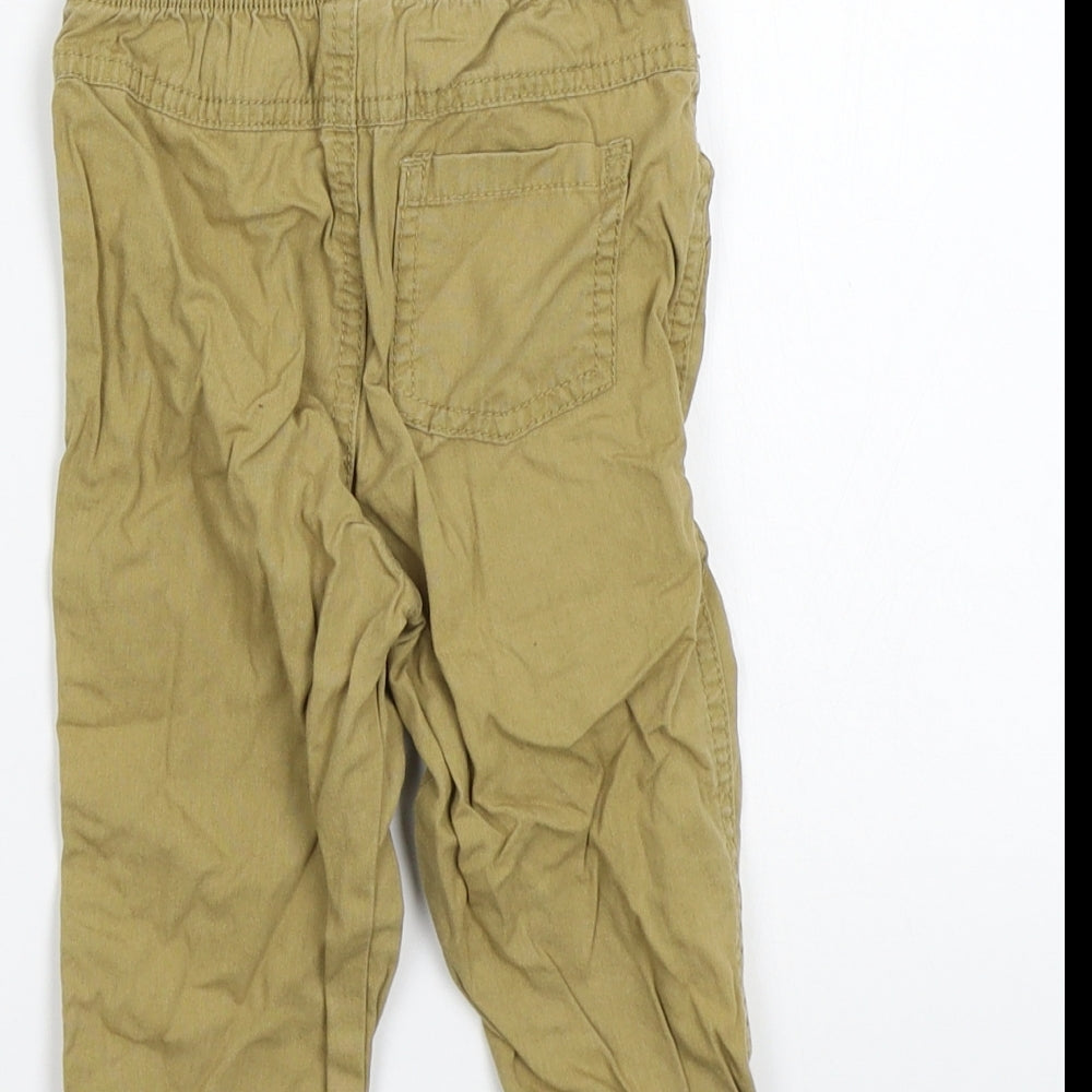 NEXT Girls Beige Cargo Trousers Size 9-12 Months