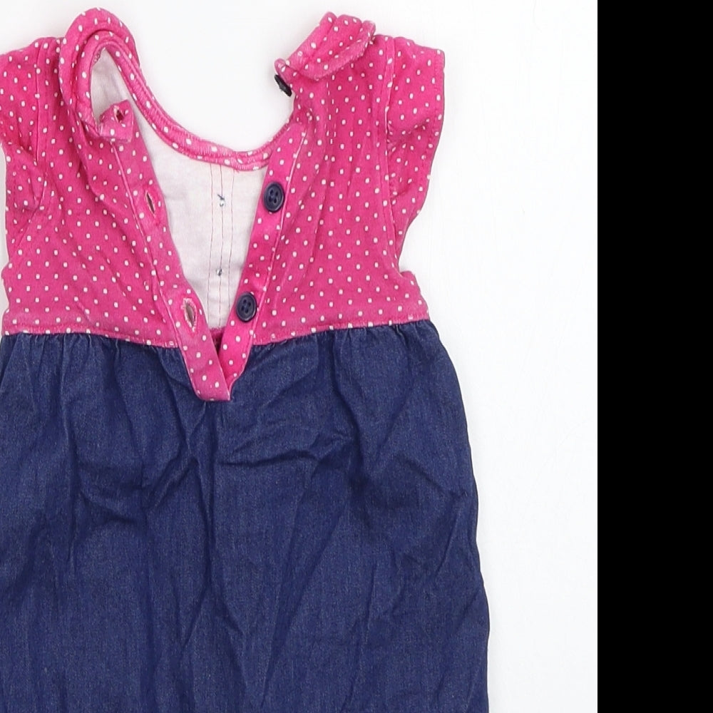 George Girls Blue Babygrow One-Piece Size 0-3 Months
