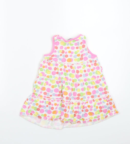George Girls White Polka Dot A-Line Size 24 Months