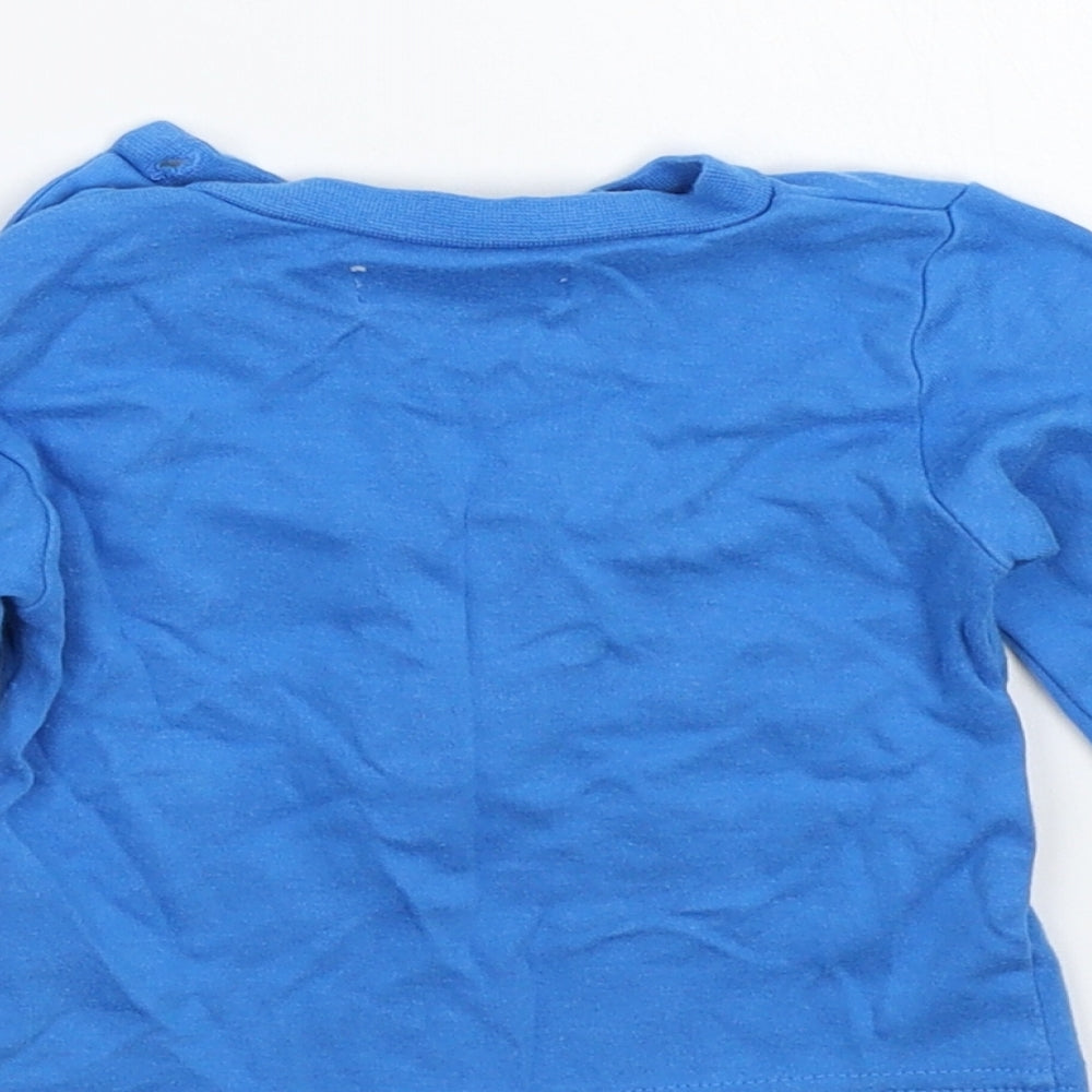 Early days Girls Blue Rayon Basic T-Shirt Size 12 Months
