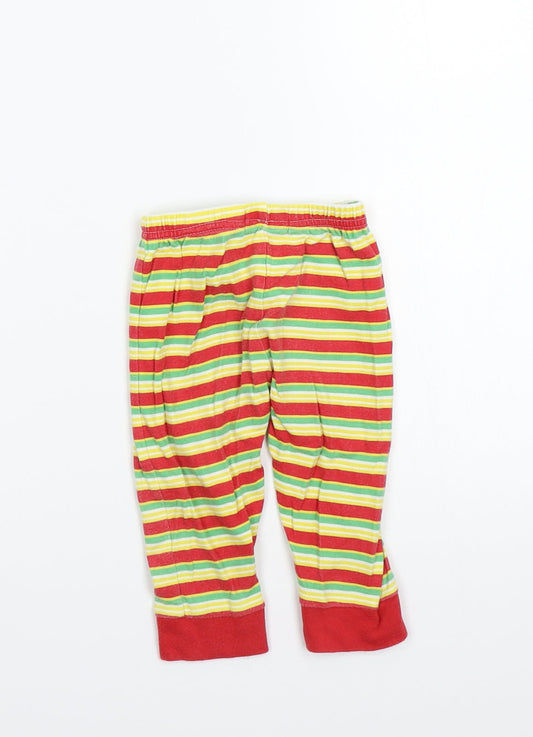 Early days Girls Red Striped Babydoll Pyjama Pants Size 12-18 Months