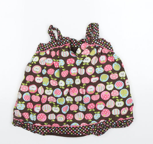 Preworn Girls Brown A-Line Size 24 Months
