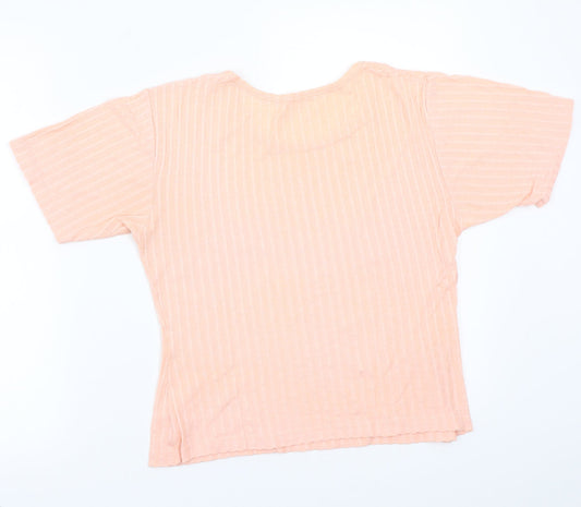 preworn Womens Pink Basic T-Shirt Size M