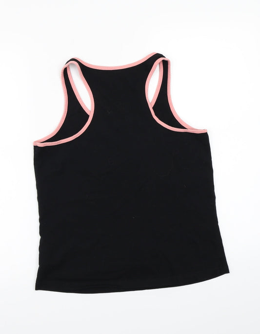 Sappy Womens Black Basic Tank Size S