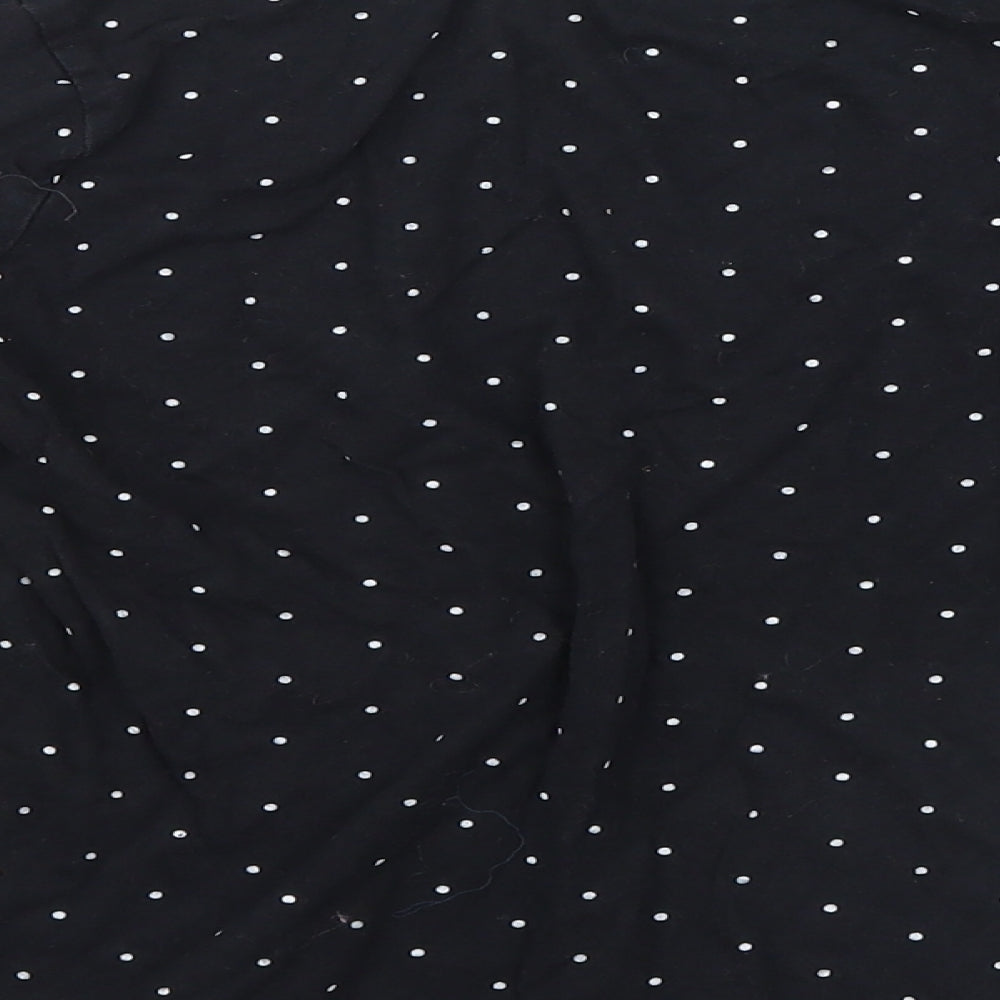 Primark Girls Black Spotted Basic T-Shirt Size 9-10 Years - french