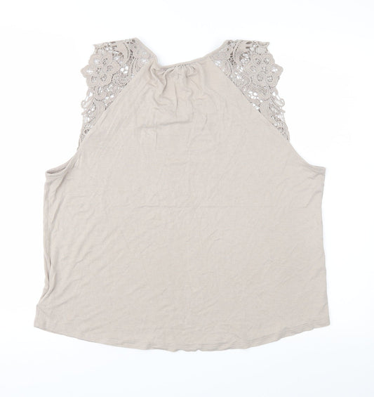 H&M Womens Brown Basic Blouse Size L